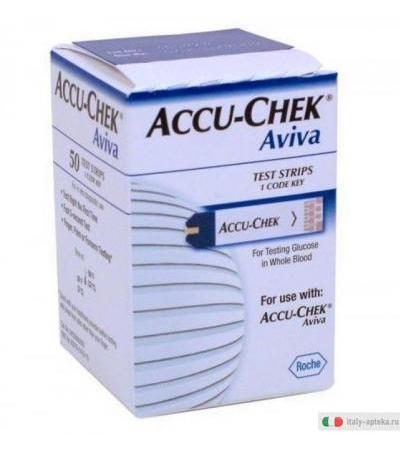 50 strisce reattive per Accu Chek Aviva