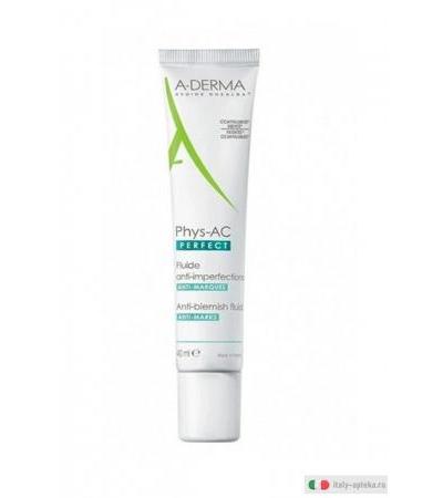 A-Derma Phys AC Perfect Fluido colorito uniforme per pelle acneica 40ml