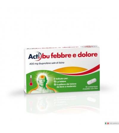 Actibu 400mg Febbre e Dolore 10 compresse rivestite