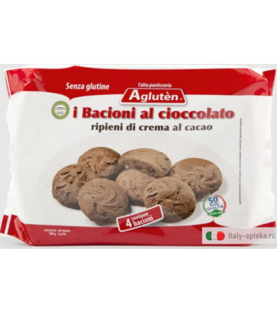 Agluten Bacioni al Cioccolato senza glutine 4x40g
