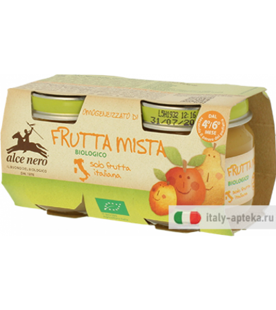 Alce Nero Omogenizzato di Frutta Mista biologico