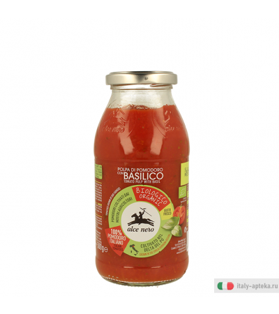 Alce Nero Polpa di Pomodoro con Basilico Biologica 500g