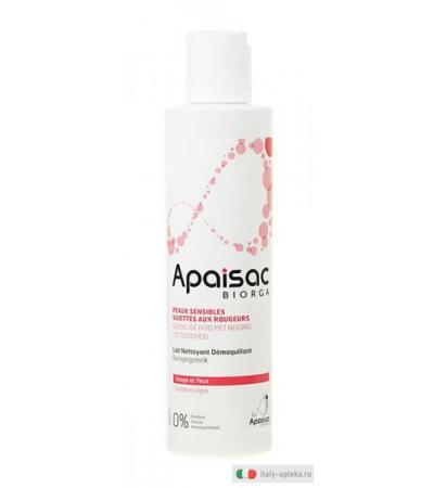 Apaisac Biorga Latte detergente struccante Pelle Sensibile soggetta ai rossori 200 ml