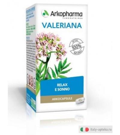Arkopharma Valeriana relax e sonno 45 capsule