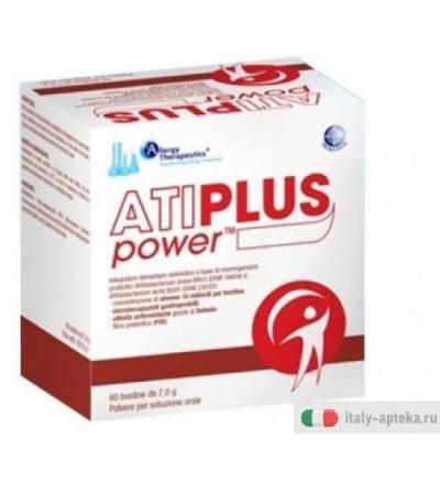 Atiplus power integratore alimentare simbiotico a base di microrganismi probiotici 60 bustine