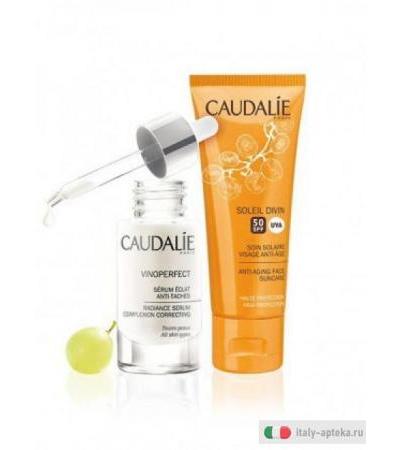 Caudalie Cofanetto Vinoperfect Siero Illuminante antimacchie + IN REGALO Soleil Divin SPF5