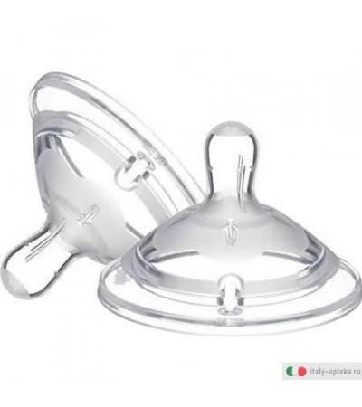 Chicco NaturalFeeling Tettarella 6m+ Pappa Flow 2 pezzi