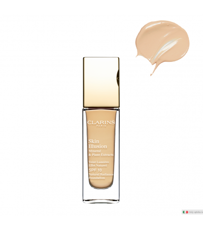 Clarins Fondotinta Fluido Effetto Naturale SPF 10 "Skin illusion" 107 Beige 30ml