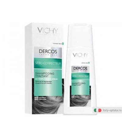 Dercos sebo regolatore shampoo trattante 200ml
