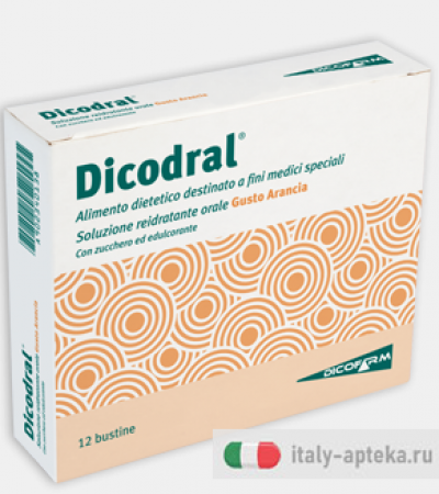 Dicodral Soluzione reidratante orale gusto arancia 12 bustine