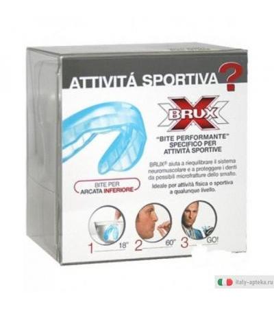 Dr. Brux Bite Sport Inferiore ideale per le attività sportive Azzurro n.1 pezzo
