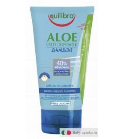 Equilibra Aloe latte solare bambini idratante e calmante 150ml
