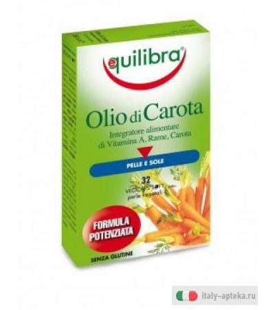 Equilibra olio di carota pelle e sole 32 perle vegetali