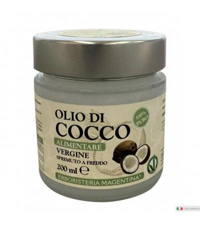 Erboristeria Magentina Olio di Cocco Alimentare Vergine Spremuto a Freddo 200ml