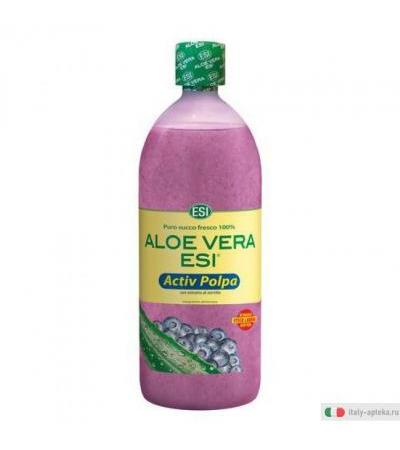 Esi Aloe Vera Activ Polpa integratore alimentare con estratto di mirtillo 1000ml
