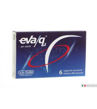 Eva/qu adulti stimolo effervescente 6 supposte evacuanti