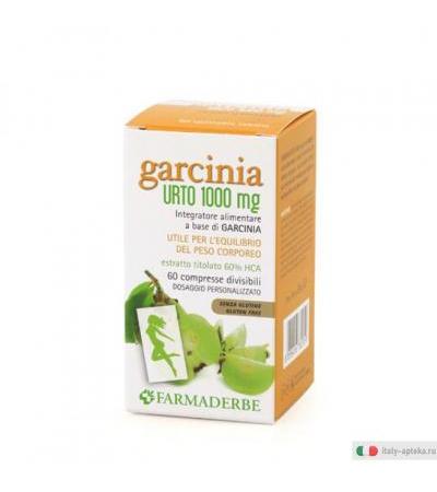 Farmaderbe Garcinia Urto 1000 mg equilibrio del peso corporeo