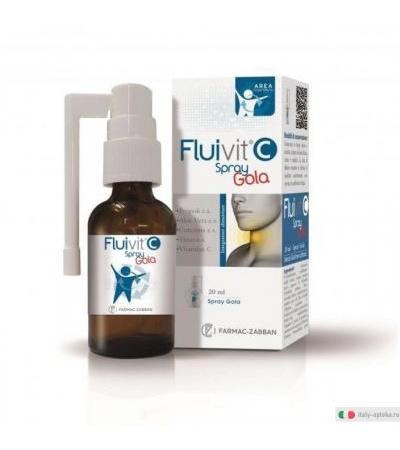 Fluivit C Spray Gola integratore alimentare utile per il benessere della gola 20ml