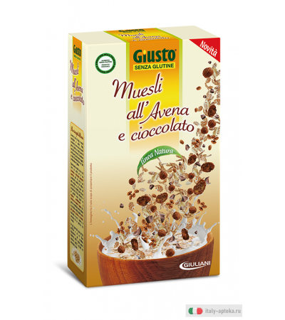 Giusto Muesli all'Avena e Cioccolato senza glutine 300g