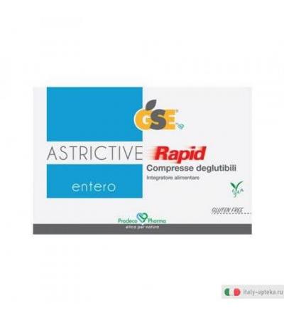 GSE Entero Astrictive Rapid integratore alimentare utile per il tratto intestinale e con funzione antiossidante 24 compresse deglutibili