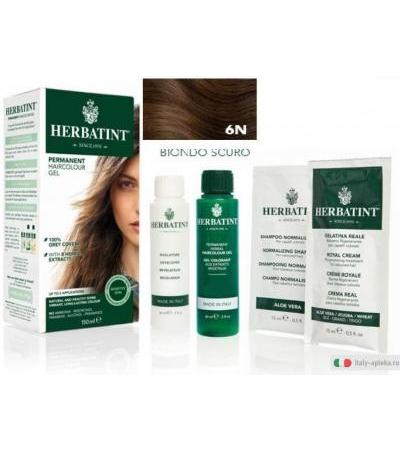 Herbatint Gel colorante permanente 6N Biondo Scuro fino a 2 applicazioni