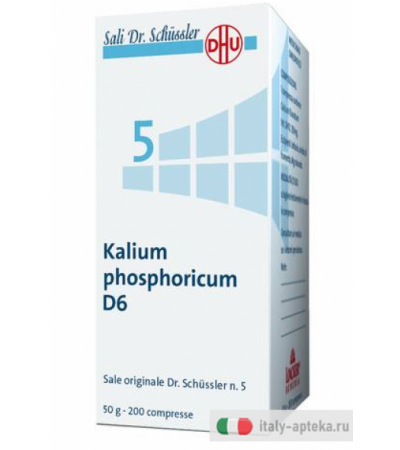 Kalium Phosphoricum n.5 Schüssler 6DH integratore per il sistema nervoso 50 g
