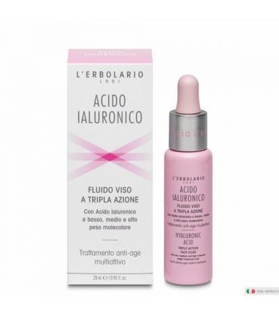 L'Erbolario Acido Ialuronico Fluido Viso a tripla azione 28ml