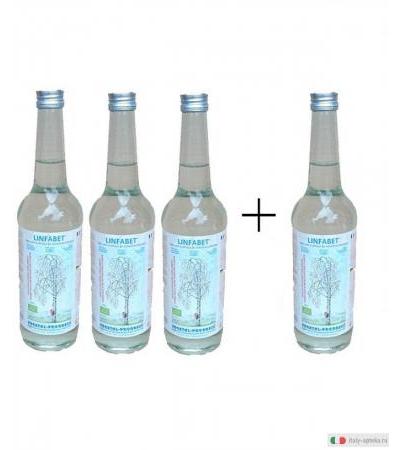 Linfabet 4 pura linfa di betulla bio 3 bottiglie + 1 OMAGGIO 2800ml