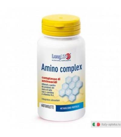 Longlife Amino Complex integratore alimentare per il metabolismo delle proteine 60 tavolette