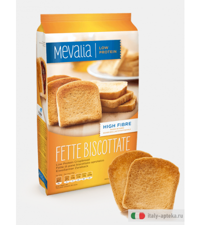 Mevalia Fette Biscottate fette di pane biscottato aproteico 3x90g