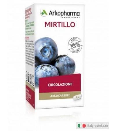 Mirtillo Arkocapsule utile per la circolazione 45 capsule