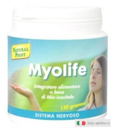 Natural Point Myolife (Mio-inositolo) Integratore alimentare Sistema nervoso e fegato 130g