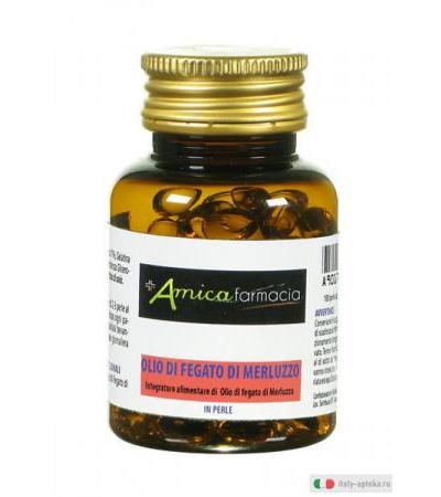 Olio di fegato di merluzzo per il trofismo delle ossa 100 perle da 450mg