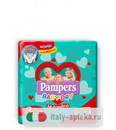 Pampers Baby Dry Mutandina taglia 3 Midi 6-11kg 19 pezzi