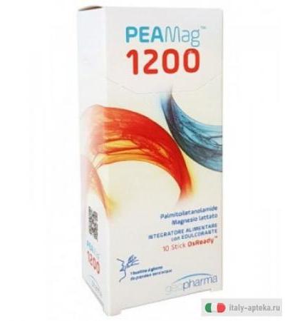 Peamag 1200 integratore alimentare utile per il sistema nervoso 10 stick orosolubili