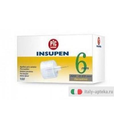 Pic Insupen Ago G31 aghi penna 6mm tecnologia indolore 100 pezzi