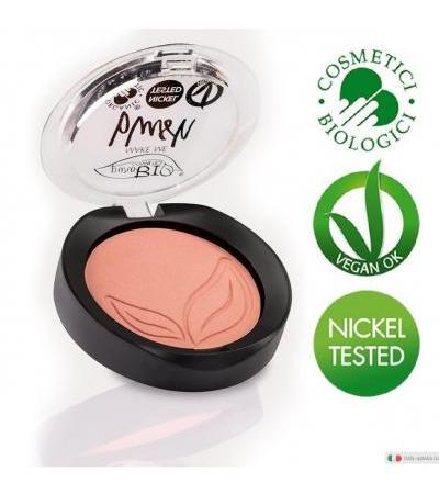 PuroBio Cosmetics Blush n.01 Rosa Satinato con Riflessi Dorati