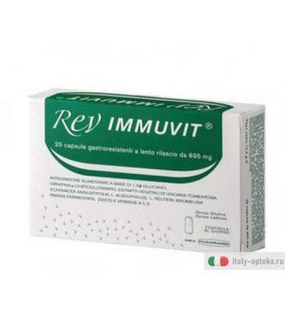 Rev Immuvit favorisce le naturali difese dell'organismo 20 capsule