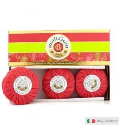 Roger&Gallet Cofanetto da 3 saponette profumate foglie di Fico 3x100g