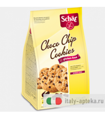 Schar Choco Chip Cookies Biscotti con gocce di cioccolato senza glutine 200g