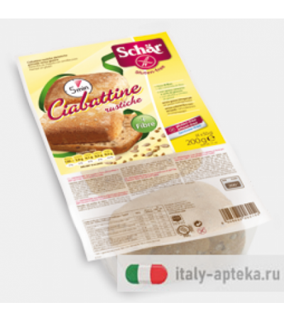 Schar Ciabattine rustiche precotte senza glutine 4x50g