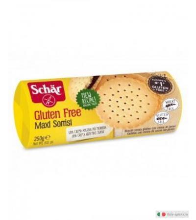 Schar Maxi Sorrisi Biscotti con crema al cacao senza glutine 250g