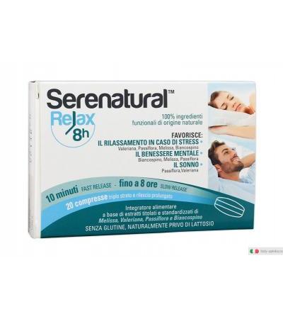Serenatural Relax 8h Favorisce Il Sonno e Il Benessere Mentale 20 Compresse
