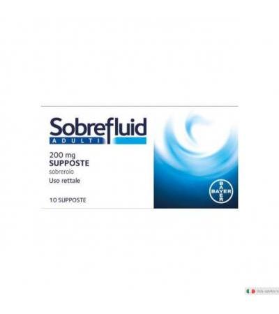 Sobrefluid adulti 10 supposte 200 mg