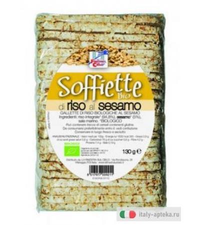Soffiette Bio di riso al sesamo 130g