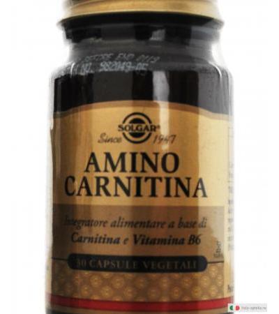 Solgar Amino Carnitina integratore contro stanchezza e affaticamento 30 capsule