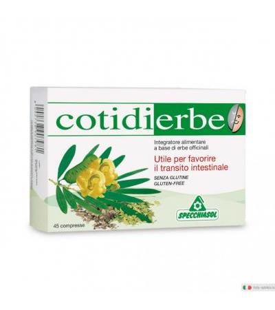 Specchiasol Cotidierbe 45 compresse favorisce il transito intestinale