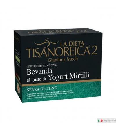 Tisanoreica 2 Bevanda al gusto di yogurt di mirtilli senza glutine 112g