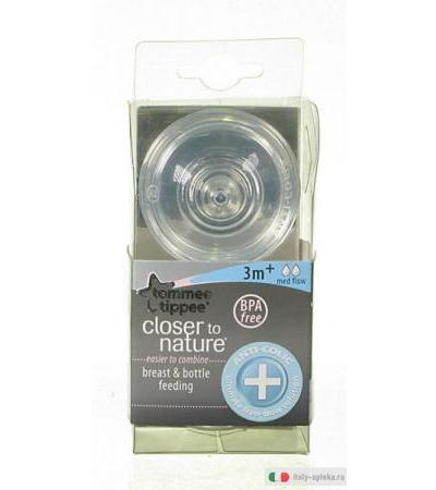 Tommee Tippee Tettarelle flusso medio 3m+ 2 pezzi