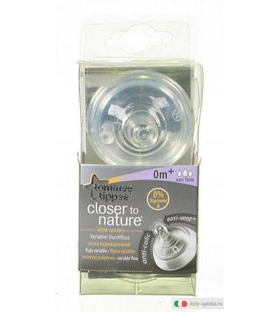 Tommee Tippee Tettarelle flusso variabile 0m+ 2 pezzi